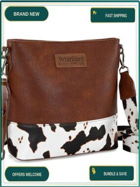 Vegan Leather Crossbody Shoulder Bag Messenger Handbag